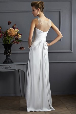 Robe de bal longue avec perle de princesse en satin soyeux longueur au niveau de sol