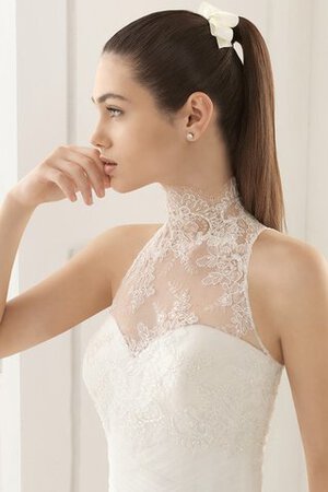 Robe de mariée sage sexy en dentelle de sirène manche nulle