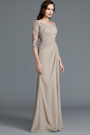 Robe mère de mariée naturel de princesse ligne a en chiffon appliques