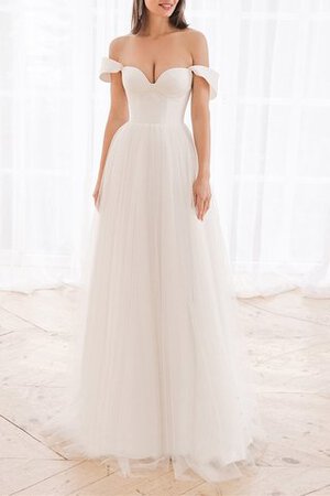 Robe de mariée grandes bretelles haute qualité modeste longue simple