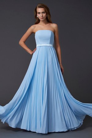 Robe de bal longue de tour de ceinture en haute ligne a avec chiffon de princesse