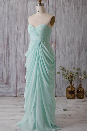 Robe demoiselle d'honneur de lotus de col en cœur sans dos avec chiffon avec fronce