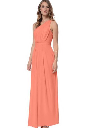 Robe demoiselle d'honneur sexy longue avec chiffon d'épaule asymétrique ligne a