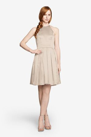 Robe demoiselle d'honneur bref manche nulle avec chiffon a-ligne