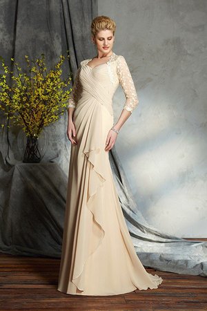 Robe mère de mariée naturel longue de traîne courte de princesse fermeutre eclair