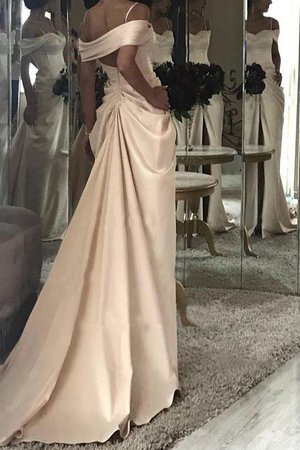 Robe de mariée d'epaule ecrite fermeutre eclair de lotus rêveur naturel