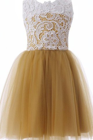 Robe cortège fille bref avec zip en tulle manche nulle ligne a