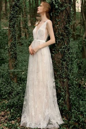 Robe de mariée en tulle à la mode manche nulle attirent spécial