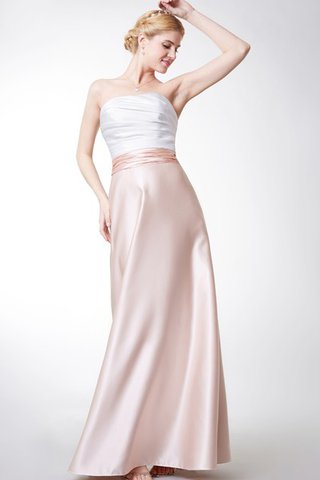 Robe demoiselle d'honneur longue facile col en forme de cœur ruché ligne a