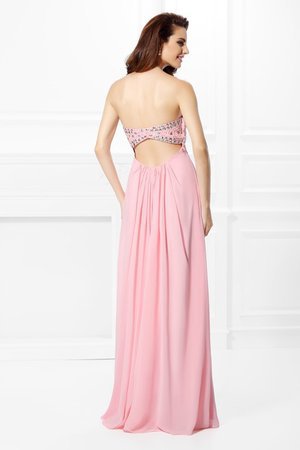 Robe de bal naturel longue col en forme de cœur manche nulle de princesse