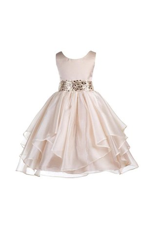 Robe cortège fille eclaté avec gradins avec perle ligne a de mode de bal