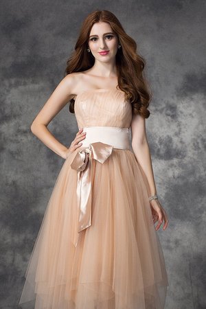 Robe fête de la rentrée longue de bustier manche nulle ligne a fermeutre eclair