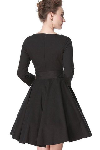 Robe demoiselle d'honneur bref ruché ligne a au niveau de genou en chiffon