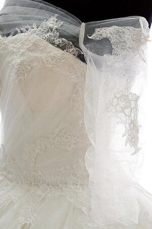 Robe de mariée elégant ligne a de mode de bal trou serre de traîne moyenne