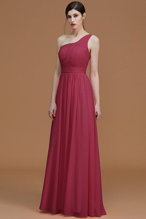 Robe demoiselle d'honneur ruché avec chiffon jusqu'au sol de princesse avec zip