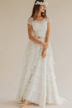 Robe de mariée femme branché classique décontracté col u profond en dentelle