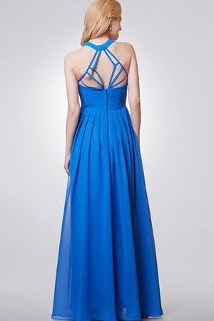 Robe demoiselle d'honneur longue d'empire longueur au ras du sol avec chiffon trou de serrure