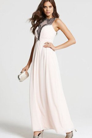 Robe demoiselle d'honneur sage longue distinguee a-ligne en chiffon