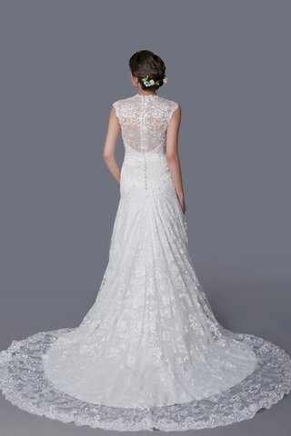 Robe de mariée plissage decoration en fleur avec perle de traîne courte en tulle