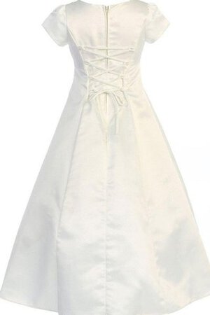 Robe cortège fille bretelles spaghetti avec manche courte a-ligne