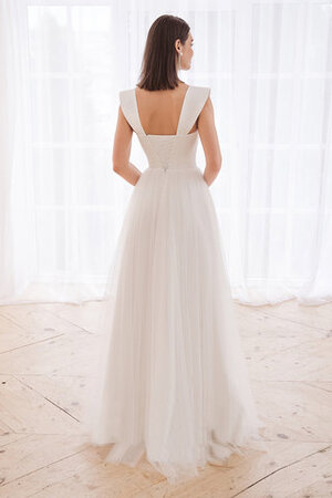 Robe de mariée grandes bretelles haute qualité modeste longue simple