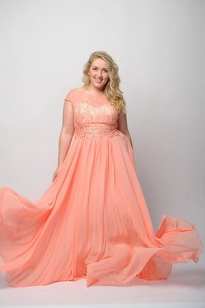 Robe de bal decoration en fleur avec chiffon avec manche courte col en bateau ceinture haut