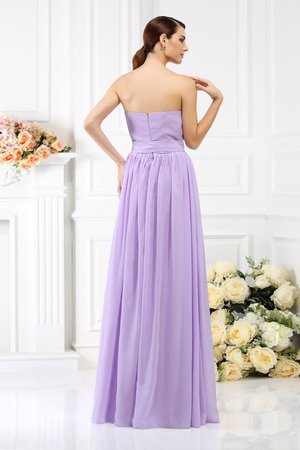 Robe demoiselle d'honneur de princesse avec zip de bustier avec chiffon avec ruban