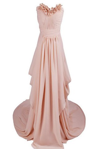 Robe demoiselle d'honneur naturel avec chiffon col en forme de cœur de traîne courte ligne a