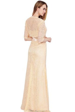 Robe mère de mariée longue festonné fermeutre eclair en forme en satin