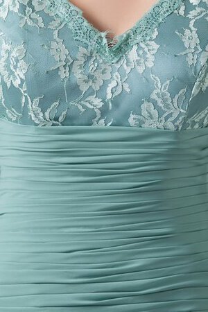 Robe de soirée longue avec chiffon appliques v encolure