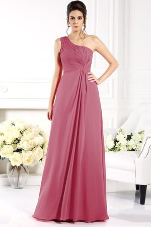 Robe demoiselle d'honneur longue avec chiffon ligne a fermeutre eclair de princesse