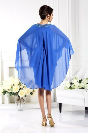 Robe mère de mariée bref en forme avec chiffon avec manche 3/4 fermeutre eclair