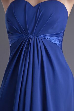 Robe de soirée col en forme de cœur avec chiffon avec sans manches