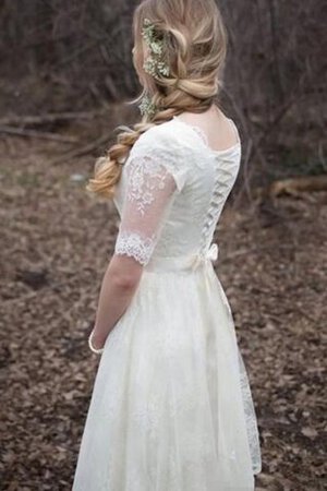 Robe de mariée festonné romantique plissage a plage avec gradins