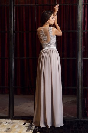 Robe de bal longue bretelles spaghetti ligne a de princesse en chiffon