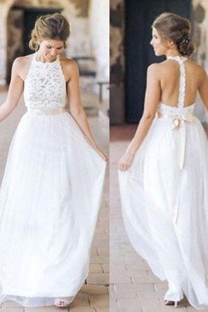 Robe de mariée mignonne ligne a ceinture de princesse avec ruban