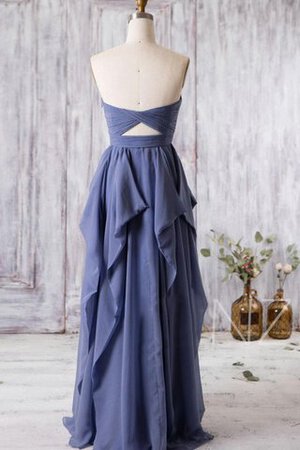 Robe demoiselle d'honneur vintage facile longue ruché manche nulle