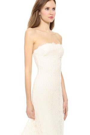 Robe de mariée naturel de bustier de fourreau sans dos manche nulle