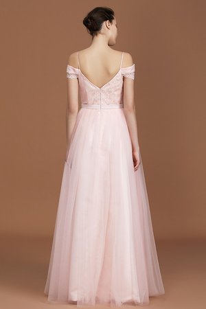 Robe demoiselle d'honneur fascinant de princesse en tulle a-ligne bretelles spaghetti