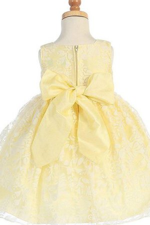 Robe cortège fille courte plissage avec zip encolure en carré ligne a