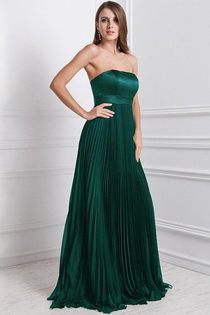 Robe demoiselle d'honneur de bustier manche nulle jusqu'au sol de lotus avec chiffon