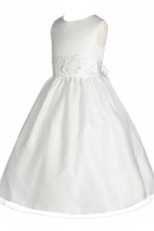 Robe cortège fille avec nœud manche nulle avec broderie ligne a