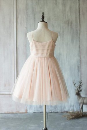 Robe cortège fille de lotus au niveau de genou manche nulle v encolure textile en tulle