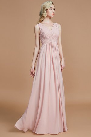 Robe demoiselle d'honneur fermeutre eclair manche nulle ruché ligne a avec chiffon