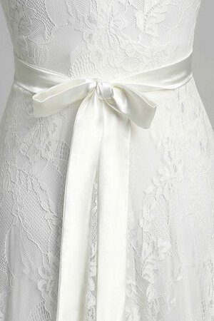 Robe de mariée luxueux nature longueur au ras du sol en dentelle a-ligne