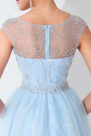 Robe fête de la rentrée charmeuse facile de col bateau textile en tulle avec perle