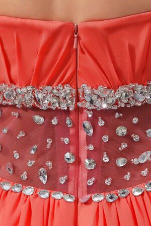 Robe de soirée charmeuse de col en cœur de tour de ceinture en haute avec chiffon a-ligne