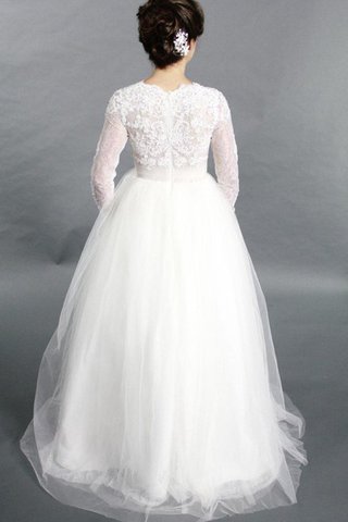 Robe de mariée moderne luxueux ligne a v encolure en tulle