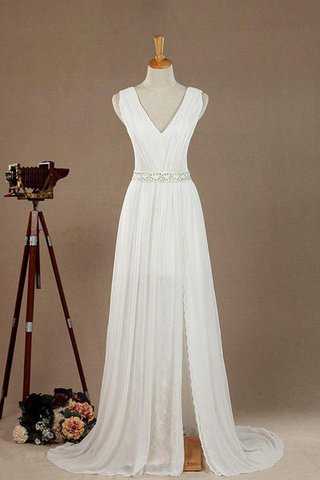 Robe de mariée facile informel avec décoration dentelle ligne a de traîne courte