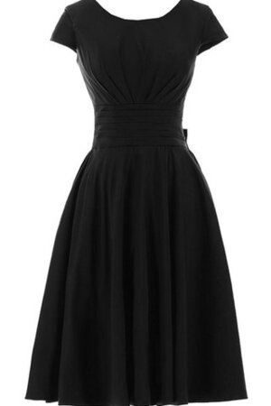 Robe de bal plissage facile avec zip au niveau de genou en chiffon